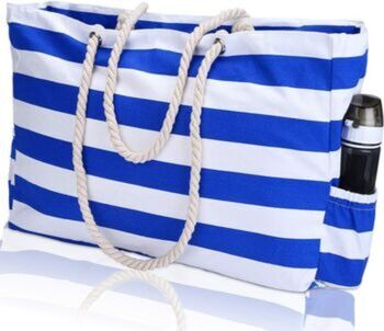 Large Waterproof Striped Beach Bag By Air Armor | notonthehighstreet.com