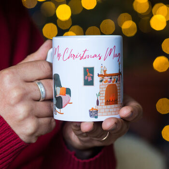 Personalised Cosy Christmas Tea Or Coffee Mug, 2 of 4