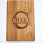 Traditional Monogram Personalized Oak Cutting Board, thumbnail 4 of 5
