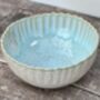 Sea Blue Shell Scallop Design Bowl, 15.5cm, thumbnail 1 of 3