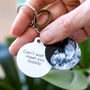 Father's Day Baby Scan Personalised Keyring, thumbnail 2 of 8