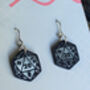 D20 Dice Stainless Steel Dangle Earrings, thumbnail 7 of 8