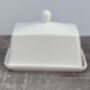 White Porcelain Butter Dish, thumbnail 1 of 4