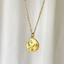 You Are Magic Gold Plated Moon Necklace, thumbnail 2 of 6