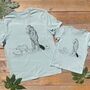 Paddle Boarding Bear And Capybara T Shirt Set, thumbnail 3 of 4