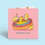 Banana Anniversary Card | Cute Greeting Cards, thumbnail 1 of 5