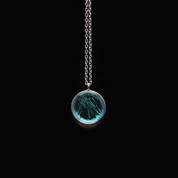 Luna Full Moon Peacock Sterling Silver Chain Necklace, 4 of 10