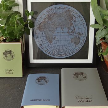 World Personalised Leather Diary Journal, 8 of 9