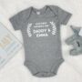 Personalised Our First Fathers Day Babygrow, thumbnail 1 of 9