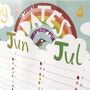Perpetual Calendar Rainbow Wall Planner, thumbnail 2 of 11