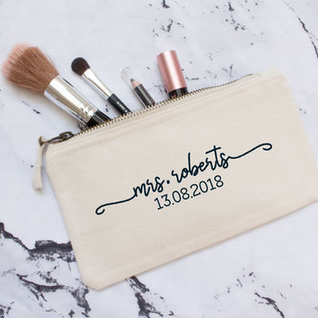 Personalised Wedding Party Make Up Bag, 7 of 10