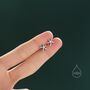Oxidise Sterling Silver Star Fish Stud Earrings, thumbnail 4 of 12