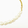 Pearl And Rope Chain Gold Vermeil Necklace, thumbnail 2 of 4