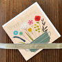 Silver Foiled Bunch Of Flowers Birthday Card, thumbnail 3 of 5