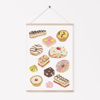 Cakes A4 Giclee Print, Great British Bake Print, 2 of 6