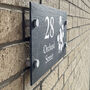 Personalised Birds Slate House Number Sign, thumbnail 2 of 2