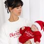 First Christmas As Mummy Embroidered Personalised Sweatshirt Jumper, thumbnail 1 of 9