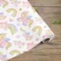 Unicorn Rainbow Wrapping Paper Roll Or Folded, thumbnail 2 of 3