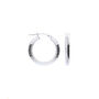 Athenian Elegance Sterling Silver Hoop Earrings, thumbnail 2 of 2