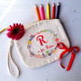 Personalised Girls Wreath Wristlet Bag, thumbnail 1 of 2