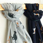 Whippet Print Scarf, thumbnail 6 of 11