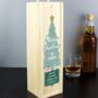 Personalised Merry Christmas Wooden Bottle Box, thumbnail 1 of 3