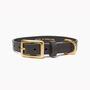 Grey Leather Dog Collar For Small And Large Dogs, thumbnail 1 of 4