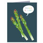 Mini Asparagus Greetings Card, thumbnail 2 of 4