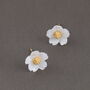 Sterling Silver 60th Mother Of Pearl Ear Studs, thumbnail 5 of 7