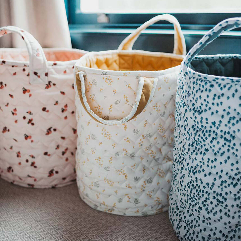 Large Quilted Storage Basket Mimosa By Avery Row