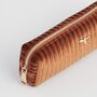 Rust Corduroy Velvet Pencil Case, thumbnail 5 of 5