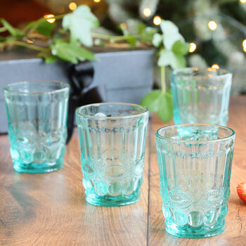 Luxury Frozen Blue Glassware Collection, 3 of 5
