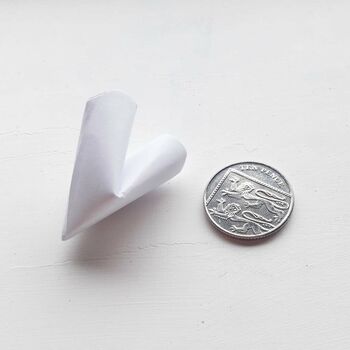 'Break The Ice' Origami Heart Wedding Game Box, 6 of 6
