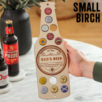 Personalised Beer Bottle Collector Wall Art For Home, 8 of 12