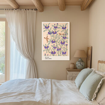 Japanese Floral And Birds Vintage Art Print, 3 of 4