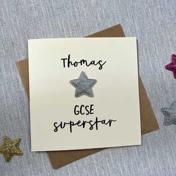 Gcse Exam Results Superstar Personalised Card, 2 of 3