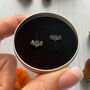 Silver Halloween Earrings, Sparkly Bats, In A Gift Tin, thumbnail 3 of 8