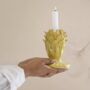 Artichoke Inspired Glazed Candlestick, thumbnail 1 of 4