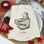Personalised Bear Christmas Gift Bag, thumbnail 2 of 3