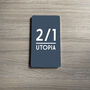 Stylish Vertical House Sign Number, thumbnail 6 of 9
