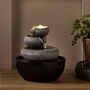 21cm Tabletop Pouring Bowls LED Fountain Water Feature Plug In For Indoor Use, thumbnail 4 of 5