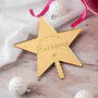 Personalised Family Christmas Tree Star Topper, thumbnail 1 of 7