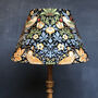 William Morris Tapered Lampshade Strawberry Thief Navy, thumbnail 1 of 3