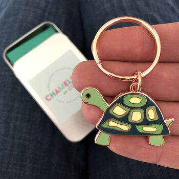 'You're Turtley Awesome' Keyring Gift For Friend, 3 of 5