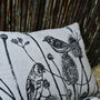 Lavender Scented Sleep Pillow, 'Birds On Teasels', thumbnail 4 of 12