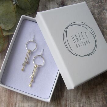 Silver Droplets Earrings, 4 of 6
