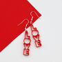 Love Drop Acrylic Red Earrings, thumbnail 6 of 11