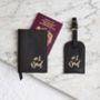 Number One Dad Passport Cover And Luggage Tag Set, thumbnail 1 of 3