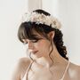 Grace Boho Hydrangea Bridal Flower Crown Headband, thumbnail 1 of 4