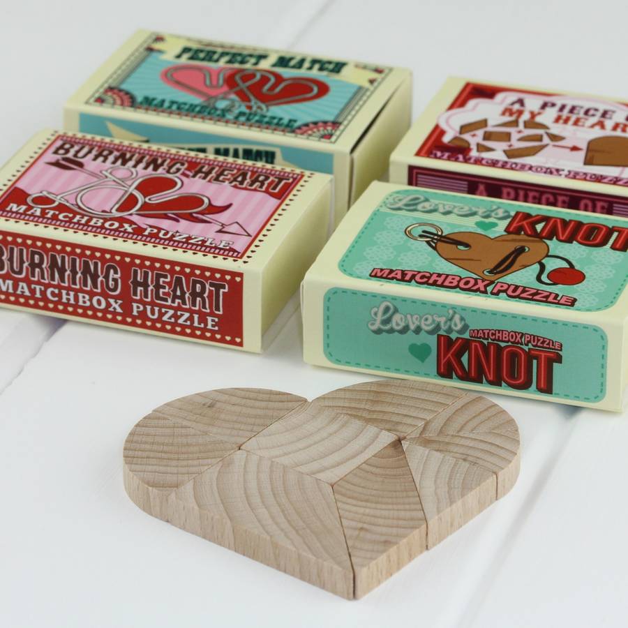 Love Matchbox Wedding Favour Puzzles By Nest Notonthehighstreet Love Matchbox Wedding Favour Puzzles